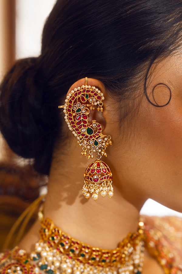 Naayab Kundan Earcuffs