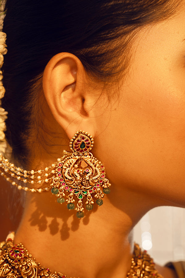 Mayura Nakshi Earrings