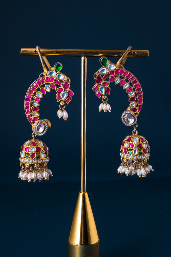 Vrindavan Kundan Earrings