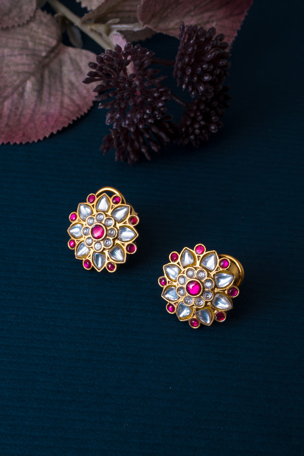 Vrinda Kundan Earrings