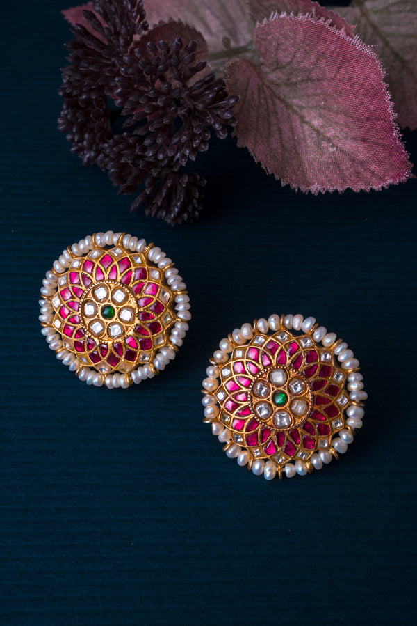 Shyama Kundan Earrings