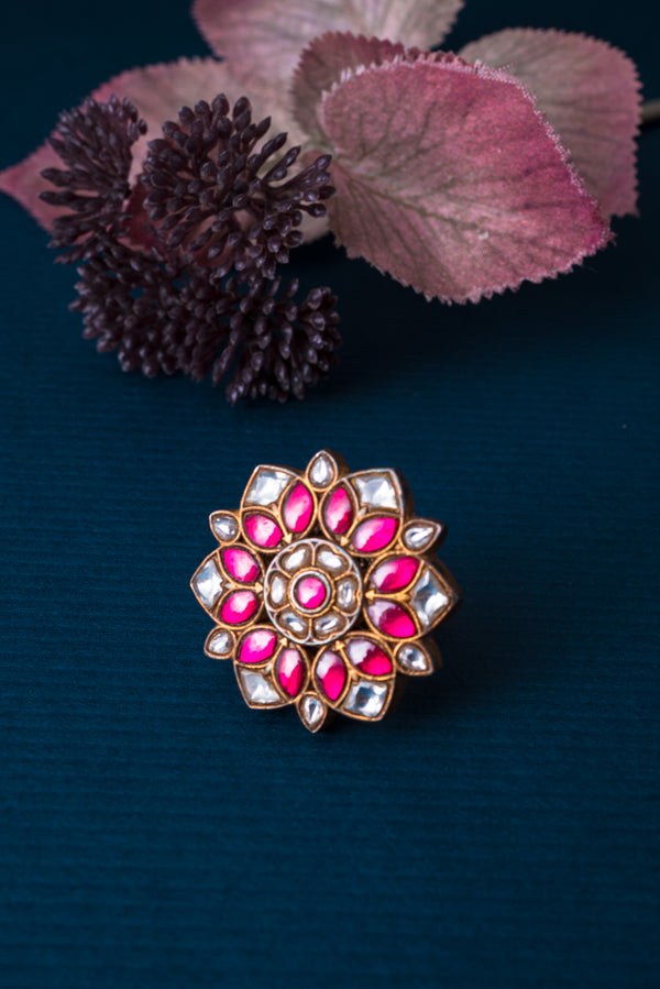 Swarna Kundan Ring