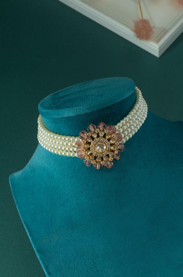 Gulabi Moissanite Choker