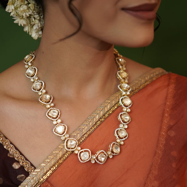 Ivory Glow Mossanite necklace