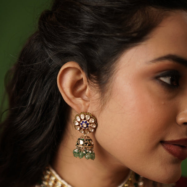 Regal polki jhumkas