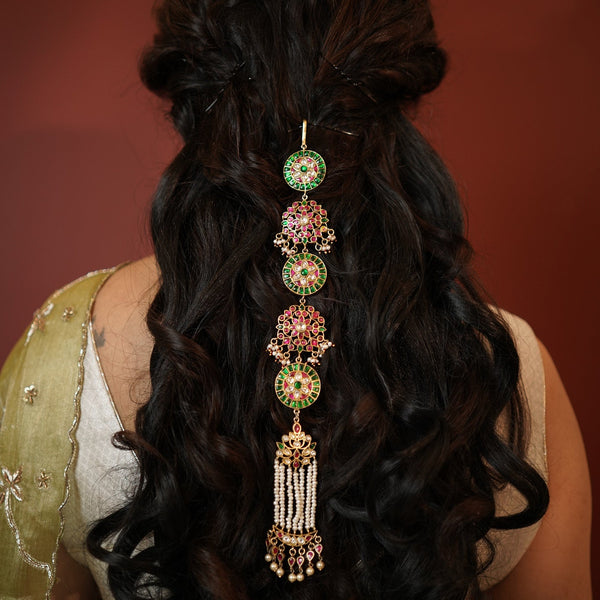 Rani Kundan hair accessory