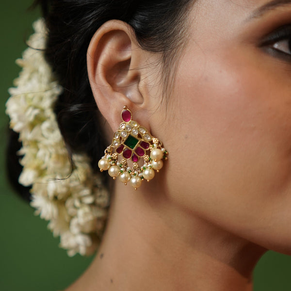 Vibhuti Kundan Earrings