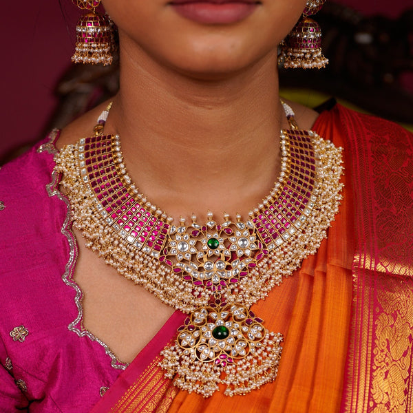 The Bridal Heritage Kundan V-Neck Choker