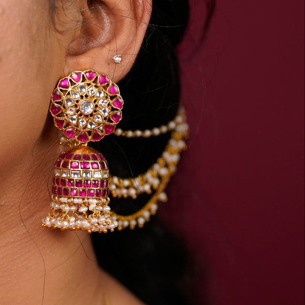 The "Rajwadi" detachable Jhumkas