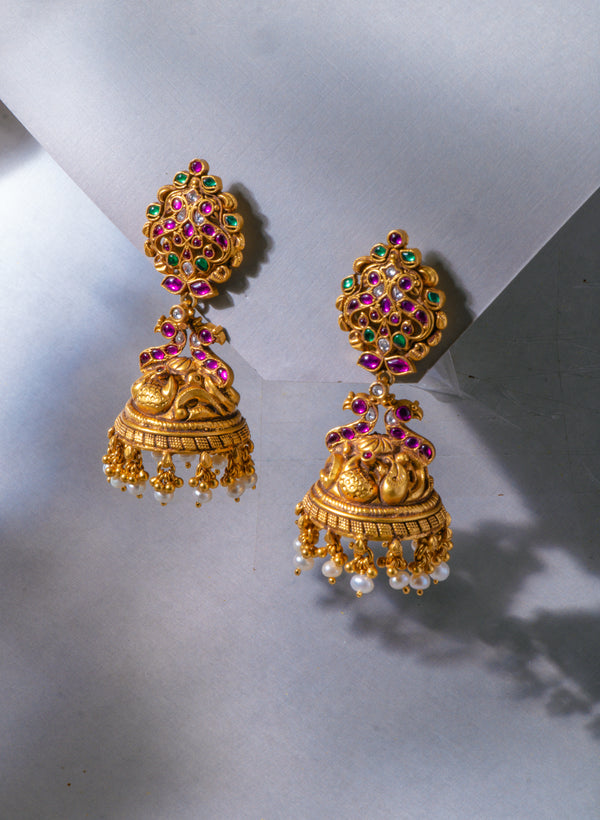 Meera Temple Earrings