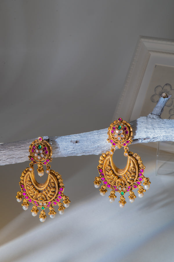 Rashi Temple Earrings