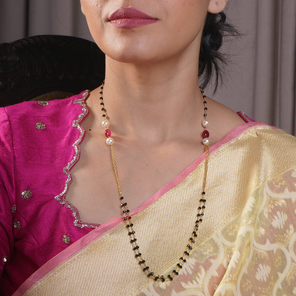 Nayana Ruby & Pearl Mangal Sutra.