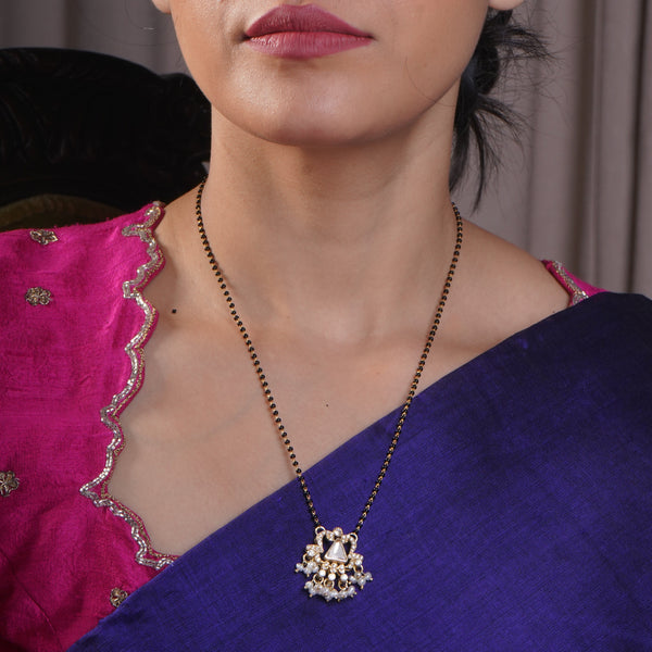 Kavya Moissanite Cascade Mangalsutra.