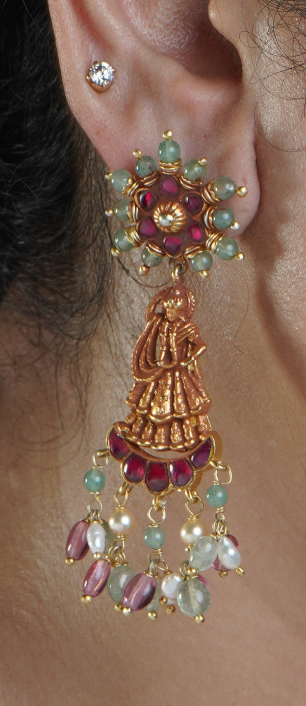 Nishaa Mohini Kundan Earrings