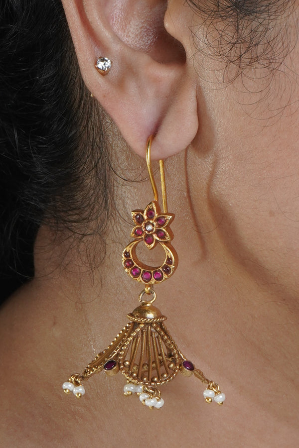 Jhalak Jhanvi Kundan Earrings