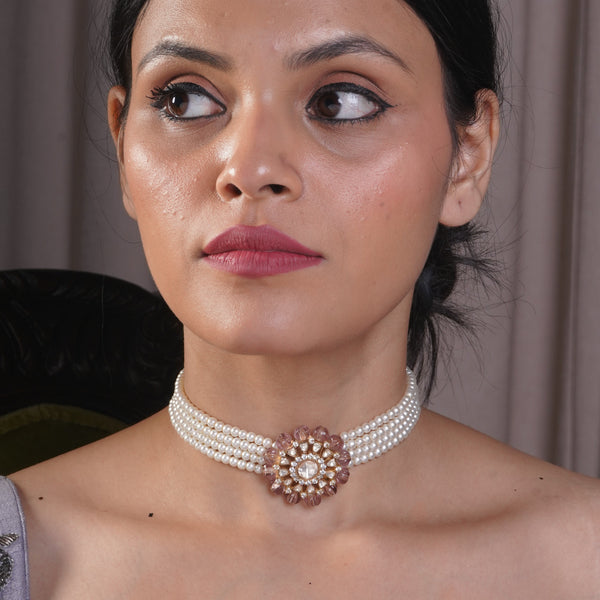 Gulabi Moissanite Choker