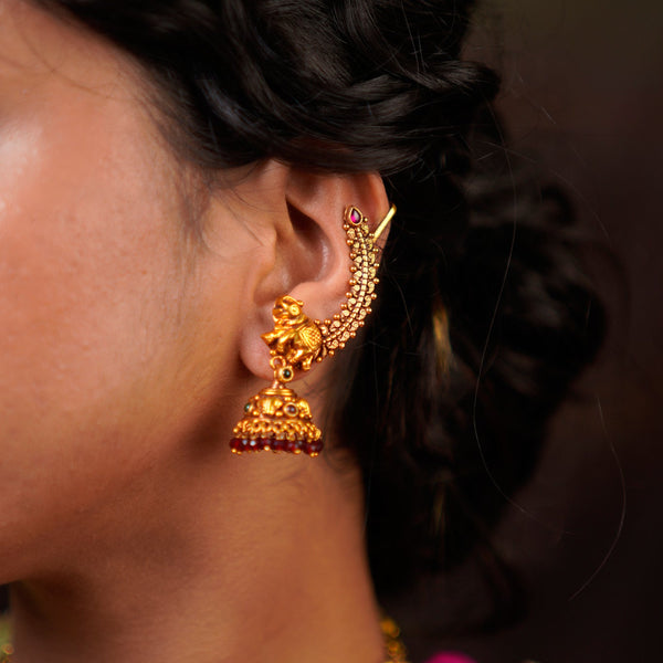 Heritage Nakshi Jhumka Ear Cuff (Karn Phool)