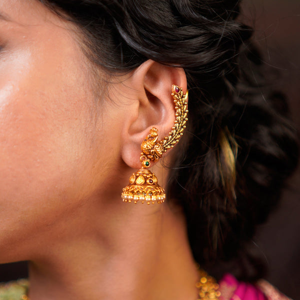 Grand Temple Jhumka Ear Cuff