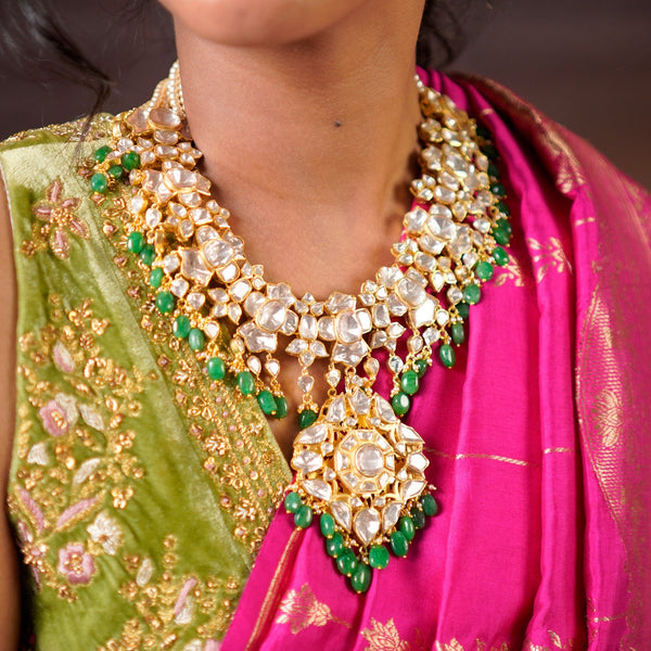 The Royal Emerald Choker Set
