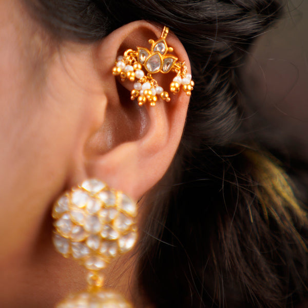 Floral Bugudi Ear Cuff